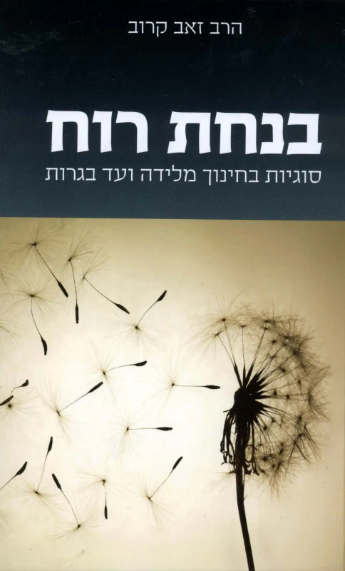 [036200045978] בנחת רוח - סוגיות בחינוך מלידה ועד הבגרות