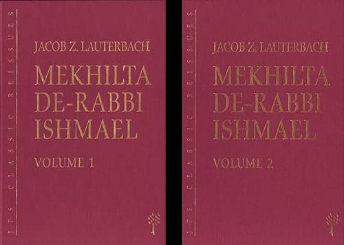 Mekhilta de-Rabbi Ishmael, 2 volume set