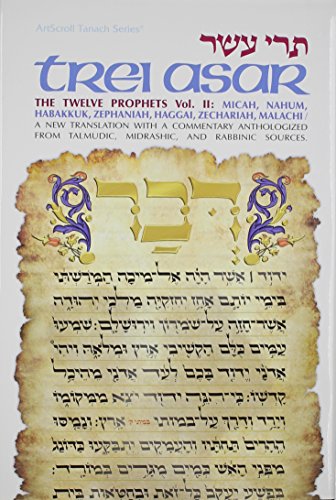 Trei Asar: The Twelve Prophets Vol. II: / A New Translation With A Commentary Anthologized From Talmudic, Midrashic, And Rabbinic Sources (English and Hebrew Edition)