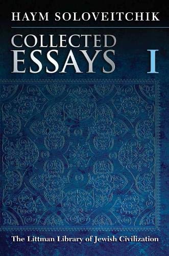 Hard Cover Edition | Collected Essays: Volume | Rabbi Prof. Haym Soloveitchik