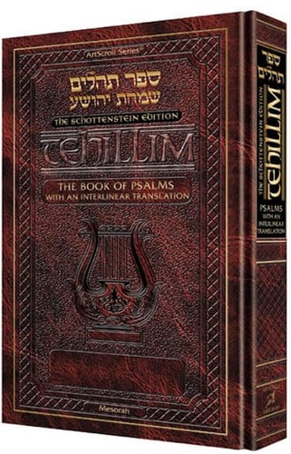 Enlarged Edition Interlinear Tehillim /Psalms The Schottenstein Edition The complete Tehillim / Psalms with an Interlinear translation - (7" x 10")