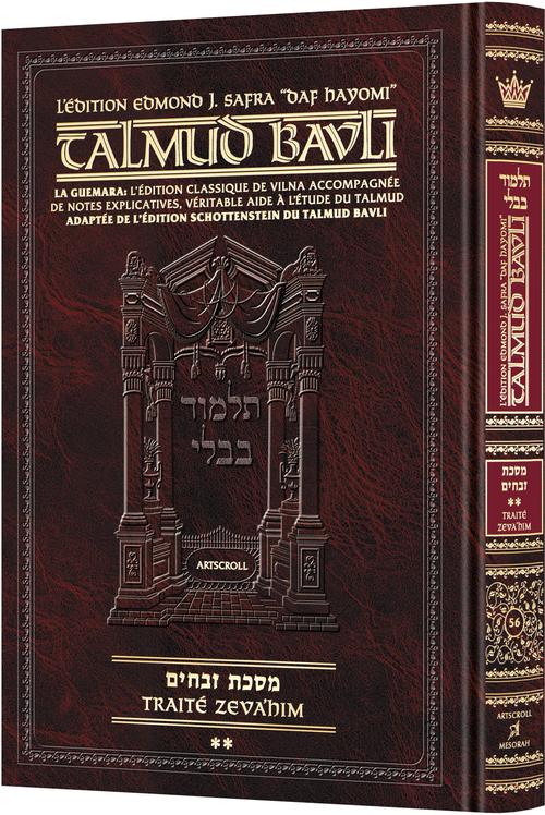 Zevachim – Partie 2 | Édition française du Talmud | Grand format
