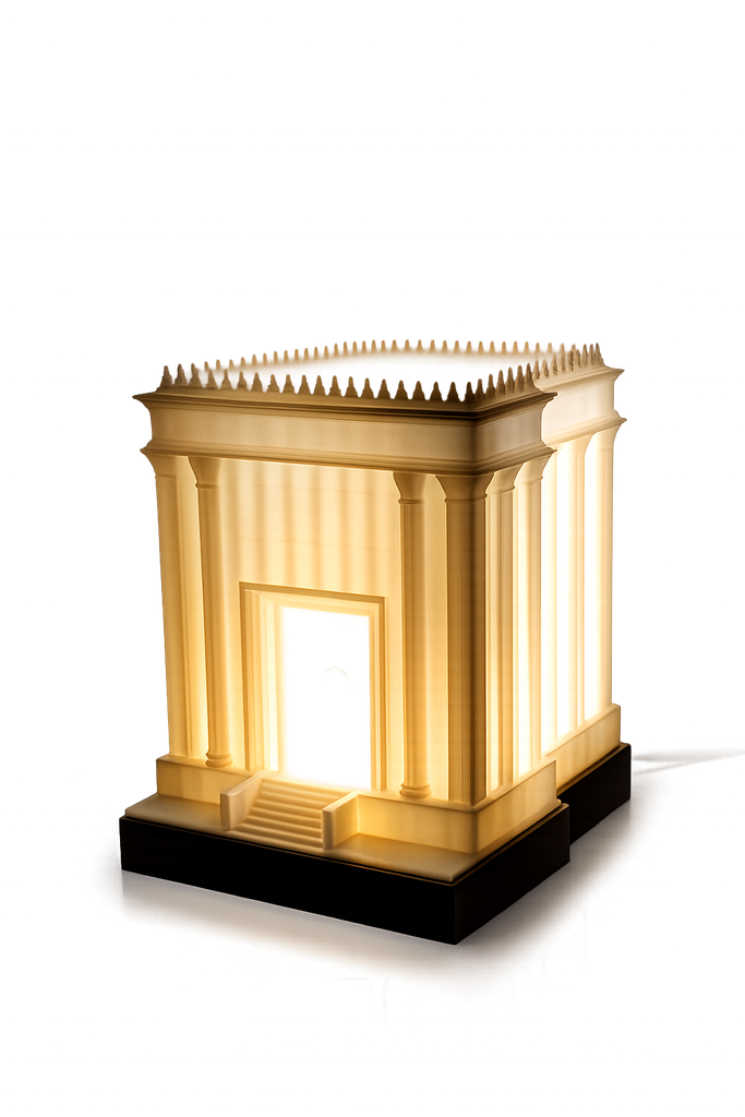[1125512532] 3D Printed Beit Hamikdash Lamp