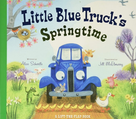 [9780544938090] Little Blue Truck's Springtime | A Lift-the-flap Book