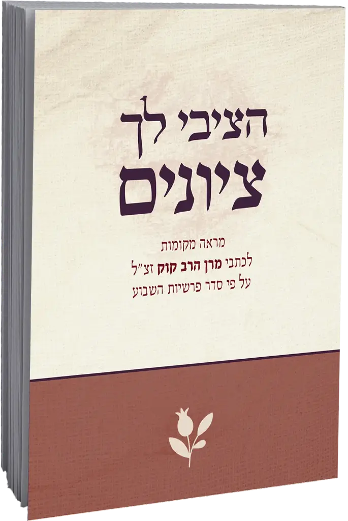 הציבי לך ציונים | מראה מקומות על התורה מכתבי הראי"ה 