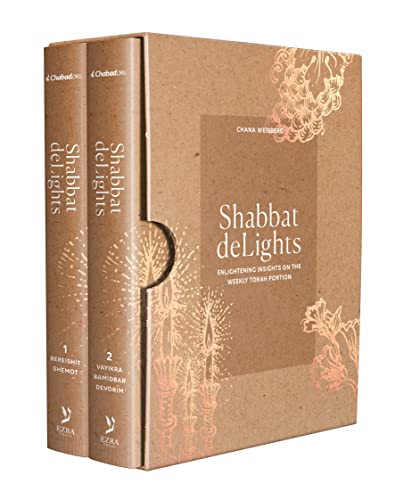 [9780826690043] Shabbat deLights | 2 Volume set of the Rebbe's teachings