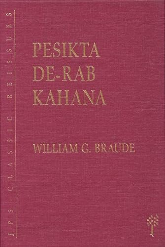 [9780827606791] Pesikta De-Rab Kahana