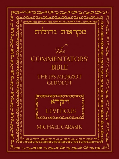 [9780827608979] The Commentators' Bible: Leviticus: The Rubin JPS Miqra'ot Gedolot