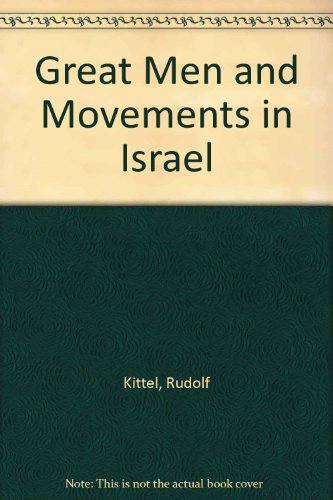 [9780870680717] Great Men and Movements in Israel