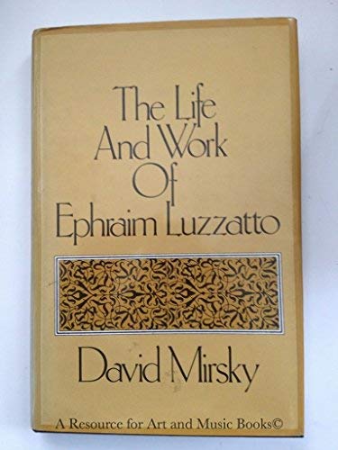 [9780881251395] The Life and Work of Ephraim Luzzatto (English and Hebrew Edition)