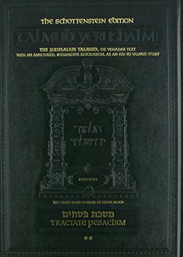 [9781422602515] Tractate Pesachim | Volume 2 | Chapters 6-10 | Talmud Yerushalmi Artscroll