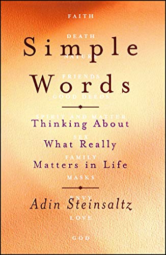 [9781416556978] Simple Words: Thinking About What Really Matters in Life