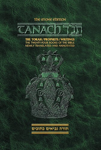 [9781422610022] Stone Edition Tanach - Green Pocket Size Edition Hebrew and English