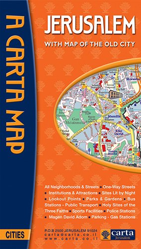 [9789652208521] A Carta Map Jerusalem: With Map of the Old City