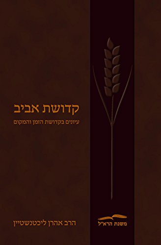 [9789655262186] קדושת אביב | הרב אהרן ליכטנשטיין