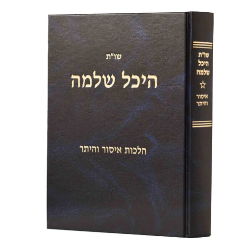 [8262] הלכות איסור והיתר  | שו״ת היכל שלמה