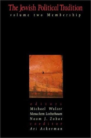 [9780300094282] The Jewish Political Tradition: Volume II: Membership