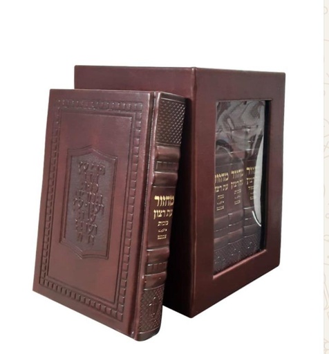 [10922925] סט מחזורים עת רצון | נוסח אשכנז | עור חום 