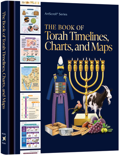 [9781422643495] Enlarged Size: The Book of Torah Timelines, Charts and Maps  | Enlarged English Edition