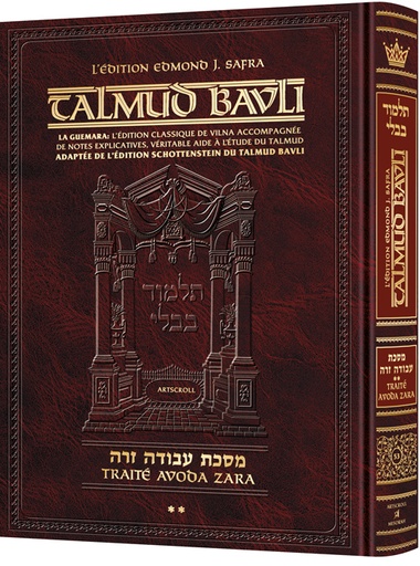 [9781422640630] Avodah Zarah – partie 2 | Édition française du Talmud | Grand format