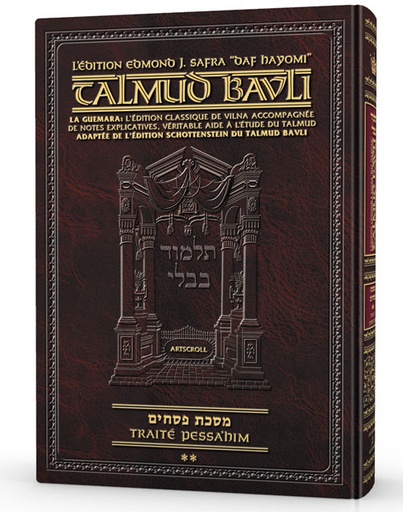 [9781422625262] Pesachim Partie 2 (42a-80b) | Édition française du Talmud | Grand Format
