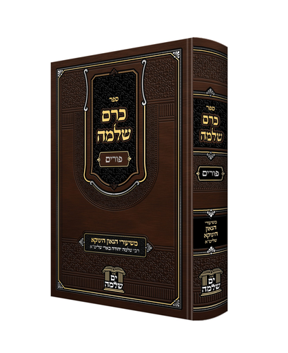 כרם שלמה | פורים - משיעורי הינוקא רבי שלמה בארי 