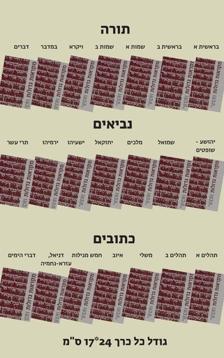 [9789652266330] מקראות גדולות הכתר סט שלם - מהדורה מוקטנת | סט 21 כרכים