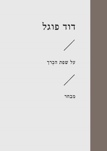 [3100065238] על שפת הכרך / דוד פוגל